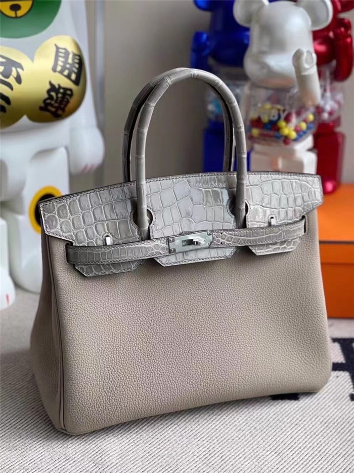 HERMES 에르메스 버킨 Touch 오리지날 토고+악어가죽 정품가죽사용 (100%수작업) H400800